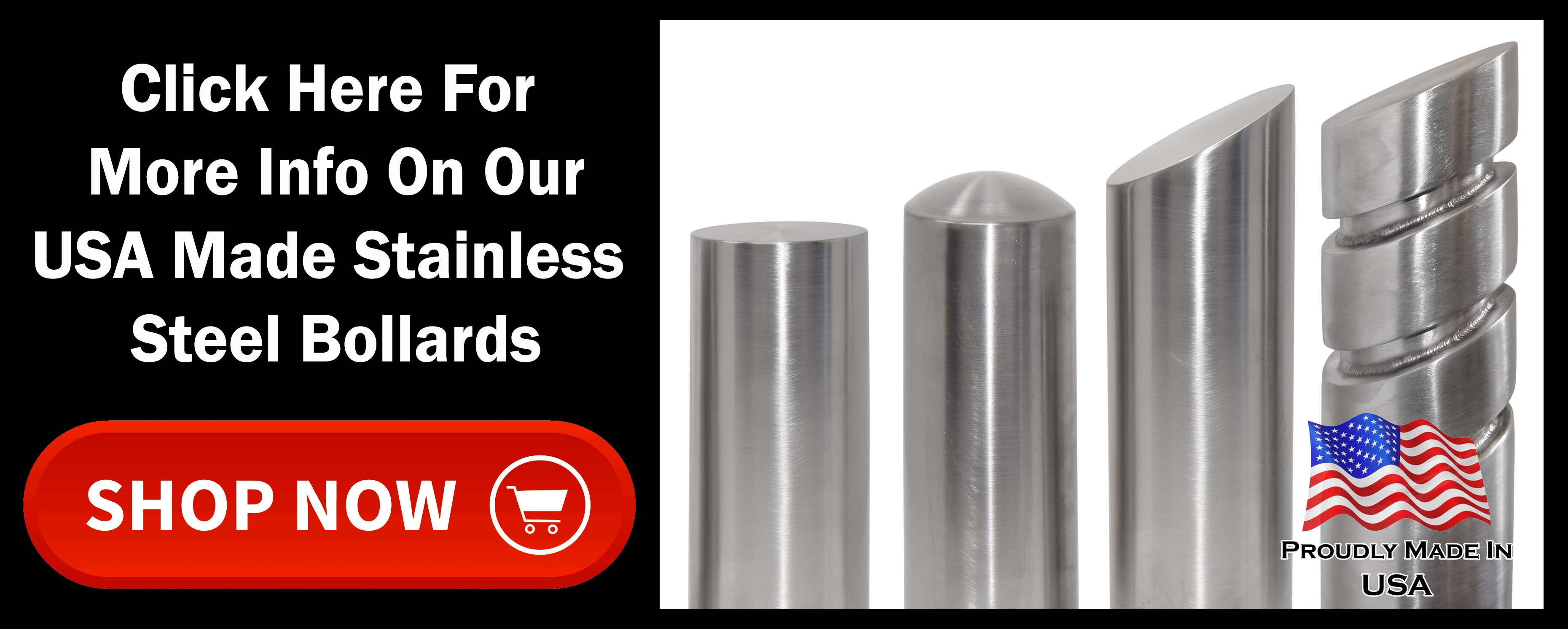 USA Made Stainless Steel Bollards